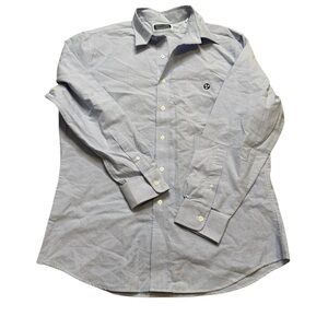 👔 Volunteer Traditions Men’s‎ Blue Button-Up Dress Shirt L 👔